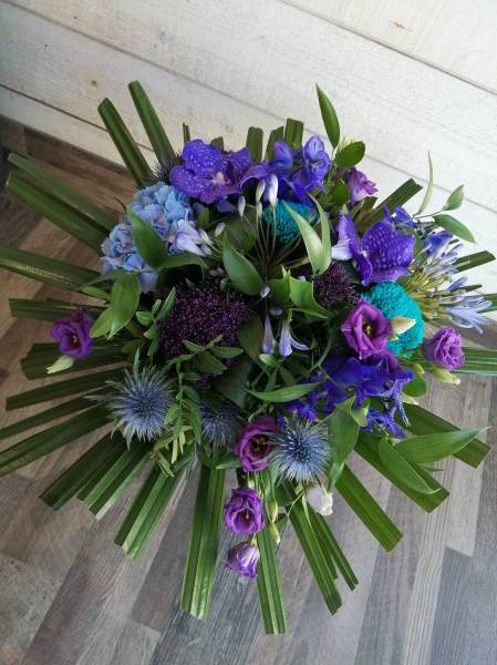 Bouquet de fleurs bleues à Andernos les Bains